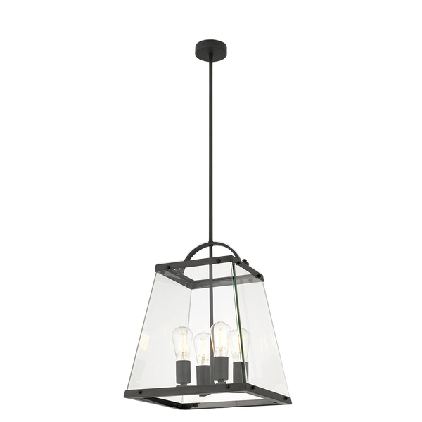 Telbix Colair 4 Lights Solid Brass Black