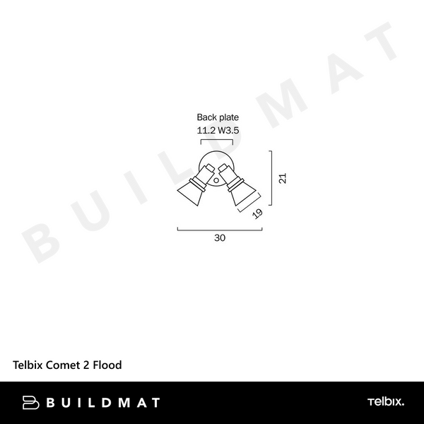 Telbix Comet 2 Flood Black