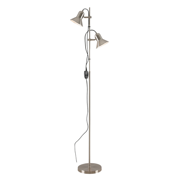 Telbix Corelli 2 Floor Lamp Nickel