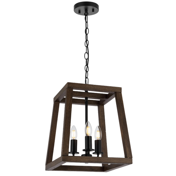 Telbix Dalton 3 Light Pendant Black