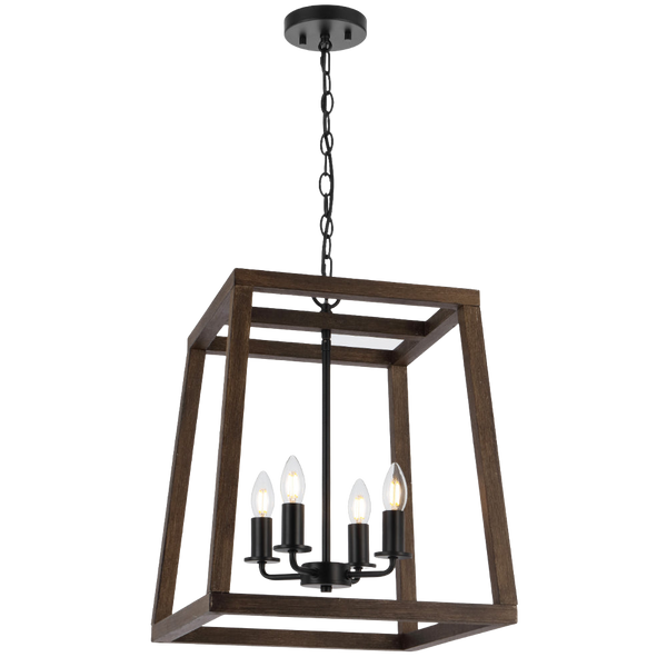 Telbix Dalton 4 Light Pendant Black