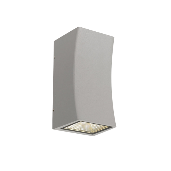 Telbix Dash Exterior 2 Wall Light Silver