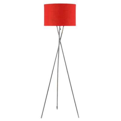 Telbix Denise Floor Lamp Chrome Red