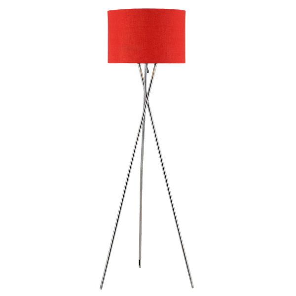 Telbix Denise Floor Lamp Chrome Red