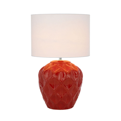 Telbix Diaz Ceramic Table Lamp Red