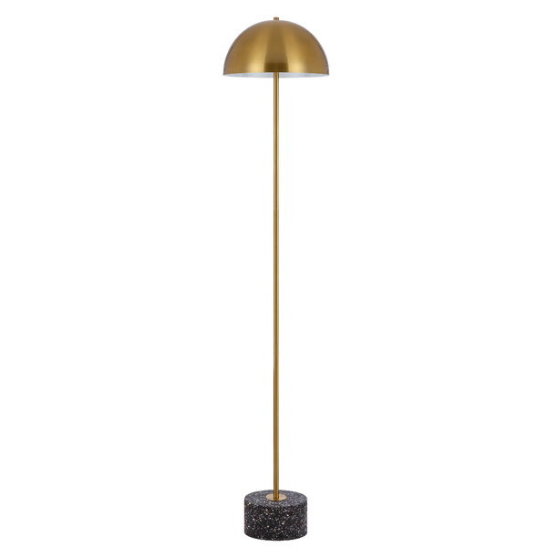 Telbix Domez Floor Lamp Black Terrazzo