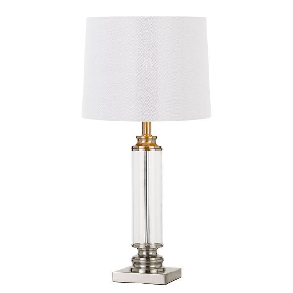Telbix Dorcel Table Lamp Nickel Clear