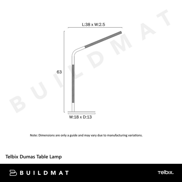Telbix Dumas Table Lamp White