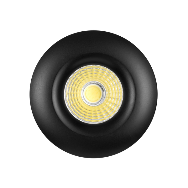Telbix Duro Round Stair Down Light Black 3000K