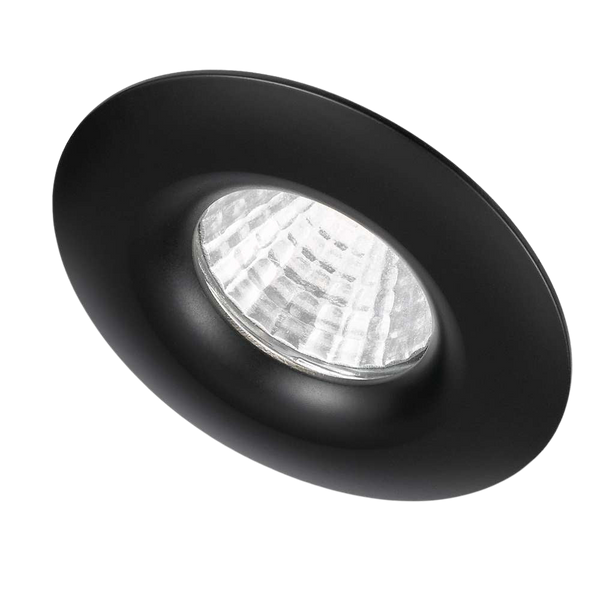 Telbix Duro Round Stair Down Light Black 5000K