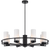 Telbix Eamon 8 Lights Pendant Black