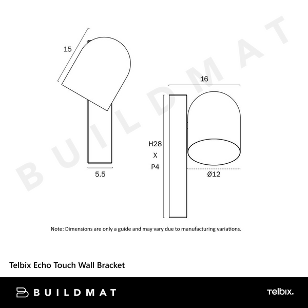 Telbix Echo Touch Wall Bracket Antique Gold