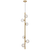 Telbix Elson 6 Light Pendant Antique Gold Clear Prism