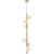 Telbix Elson 6 Light Pendant Antique Gold Opal Matte