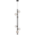 Telbix Elson 6 Light Pendant Black Clear Prism