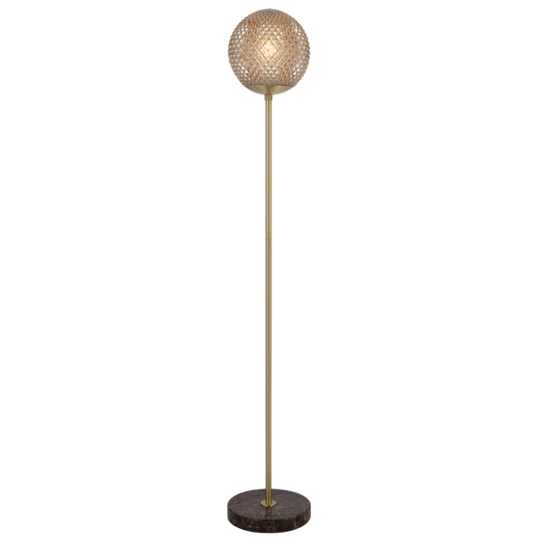 Telbix Elwick Floor Lamp Brown