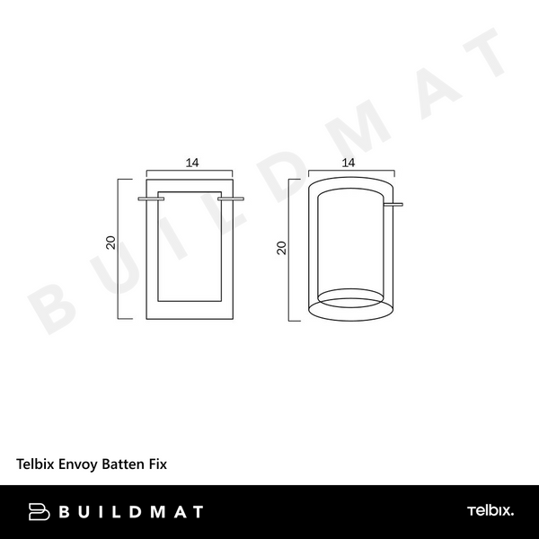 Telbix Envoy Batten Fix Opal