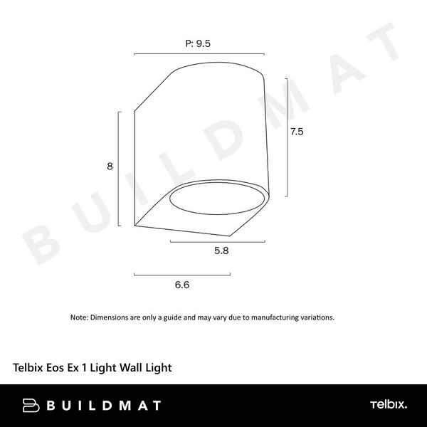 Telbix Eos Ex 1 Light Wall Light Silver
