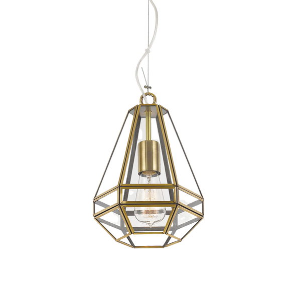 Telbix Espada 20 Pendant Antique Brass