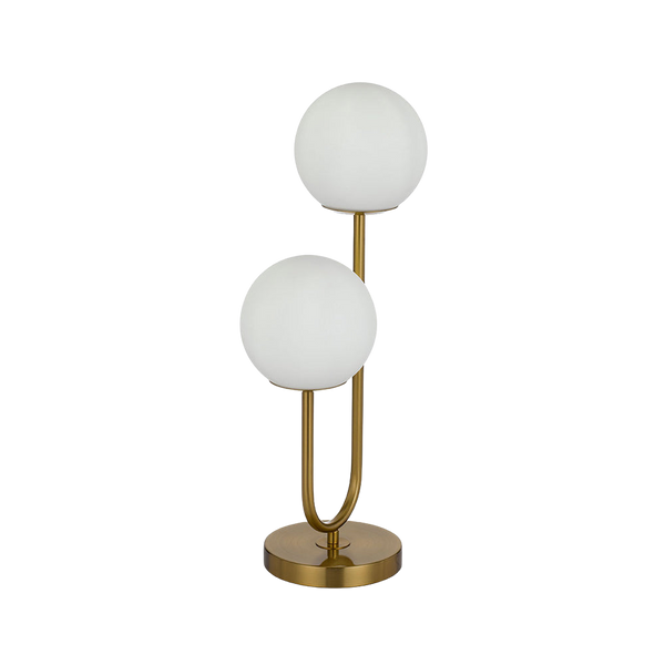 Telbix Eterna Table Lamp Antique Gold Opal Matt