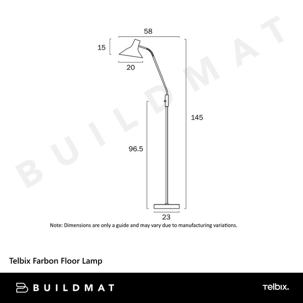 Telbix Farbon Floor Lamp Green