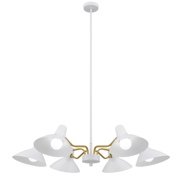 Telbix Farbon 6 Lights Pendant White