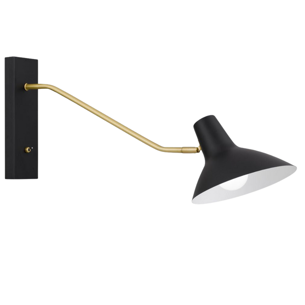 Telbix Farbon Long Wall Light Black