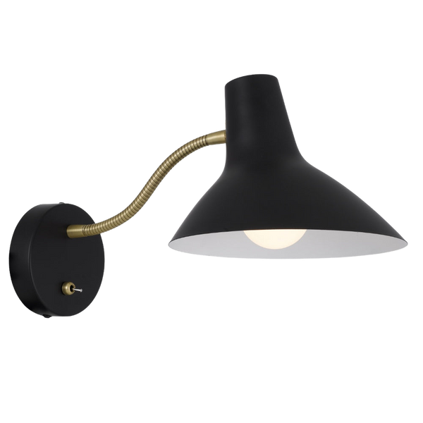 Telbix Farbon Short Wall Light Black