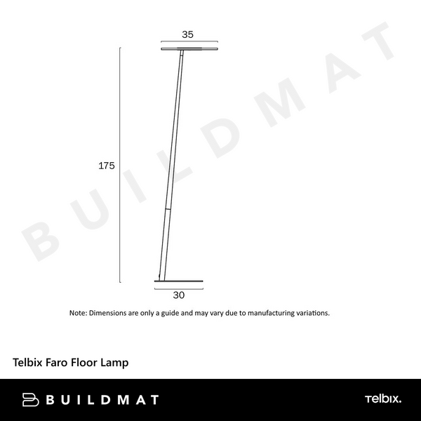 Telbix Faro Floor Lamp Chrome