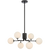 Telbix Felton 6 Light Pendant Black Opal Matt