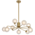 Telbix Felton 9 Light Pendant Antique Gold Frost Tear