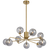 Telbix Felton 9 Light Pendant Antique Gold Smoke