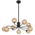 Telbix Felton 9 Light Pendant Black Amber Tear