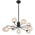 Telbix Felton 9 Light Pendant Black Frost Tear