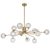 Telbix Felton 12 Light Pendant Antique Gold Clear Prism