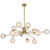 Telbix Felton 12 Light Pendant Antique Gold Frost Tear