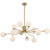 Telbix Felton 12 Light Pendant Antique Gold Opal Matt