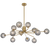 Telbix Felton 12 Light Pendant Antique Gold Smoke Tear