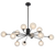 Telbix Felton 12 Light Pendant Black Frost Tear