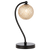 Telbix Felton Table Lamp Black Amber Tear