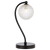 Telbix Felton Table Lamp Black Clear Prism