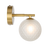 Telbix Felton 1 Light Wall Light Antique Gold Frost Tear