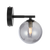 Telbix Felton 1 Light Wall Light Black Smoke