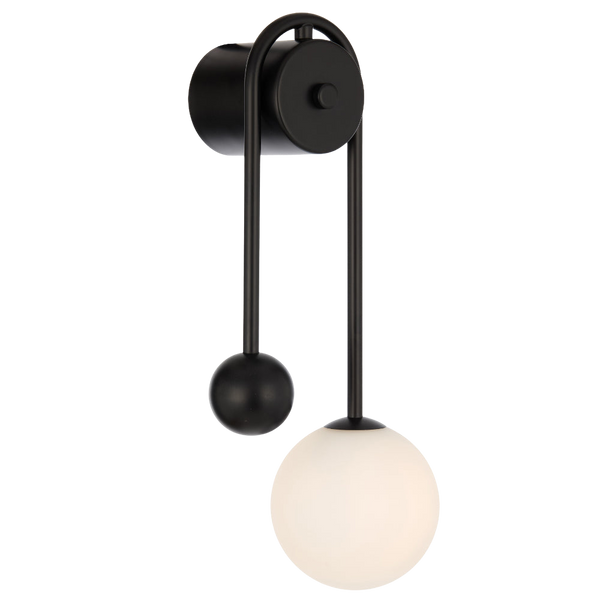 Telbix Felton Arm Wall Light Black Opal Matt