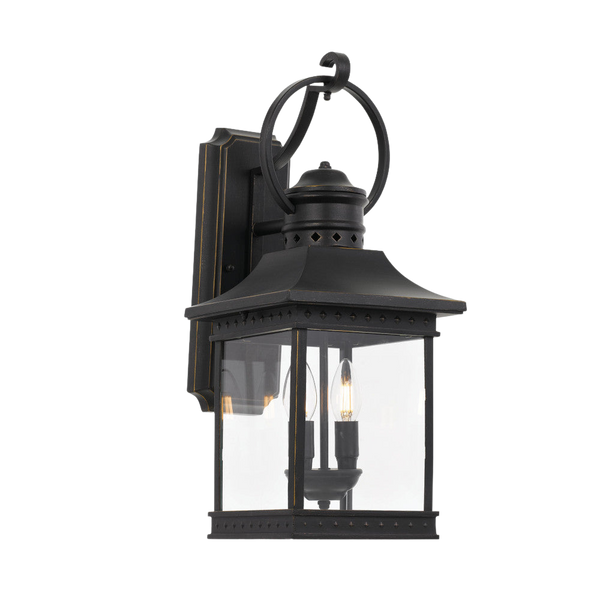 Telbix Fergus Exterior Wall Light Black