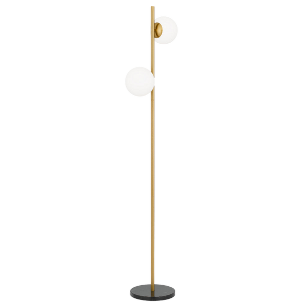 Telbix Figaro 2 Lights Floor Lamp Antique Gold