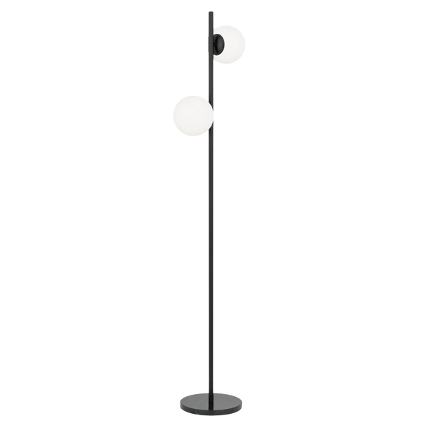 Telbix Figaro 2 Lights Floor Lamp Black