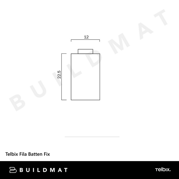 Telbix Fila Batten Fix Frost Nickel