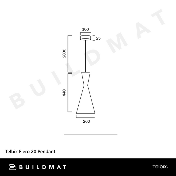Telbix Flero 20 Pendant White