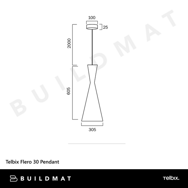 Telbix Flero 30 Pendant Aluminium